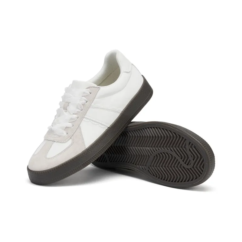 Hotwind Cream Lace Series Anti Slip Wear Resistant Low Top Casual Shoes Women's-3