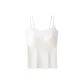 [Camisole Style]White[Fixed Cup+Seamless Wide Strap]