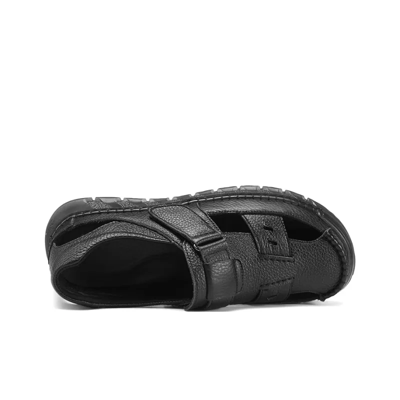 Abango Beach Sandals Men Black-4