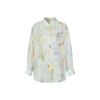 JZ. ANNAKRO Shirts Women's Light Green Pattern