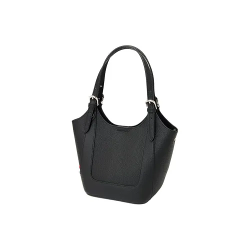 GUSKI Top Grain Cow Leather Handbag, Shoulder Bag Women's Black/Brown/Ecru
