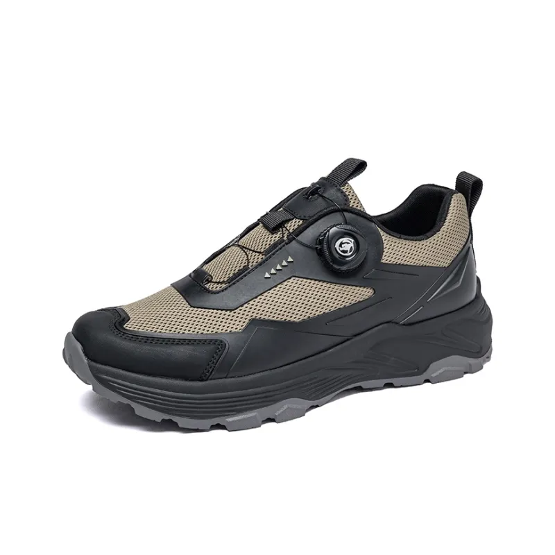 TELENT Cushioning Coverage Lightweight Low Top Casual Racing Running Shoes Men's Black Brown-0
