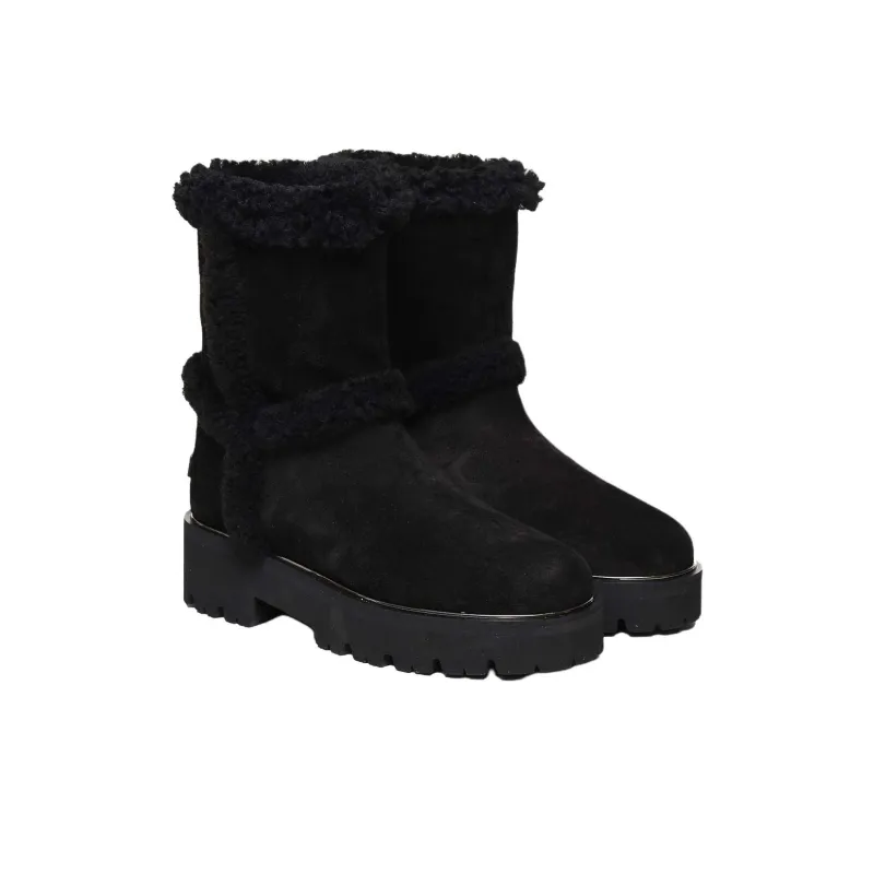 AQUAZZURA Teddi Ankle Boots Women's Black-2