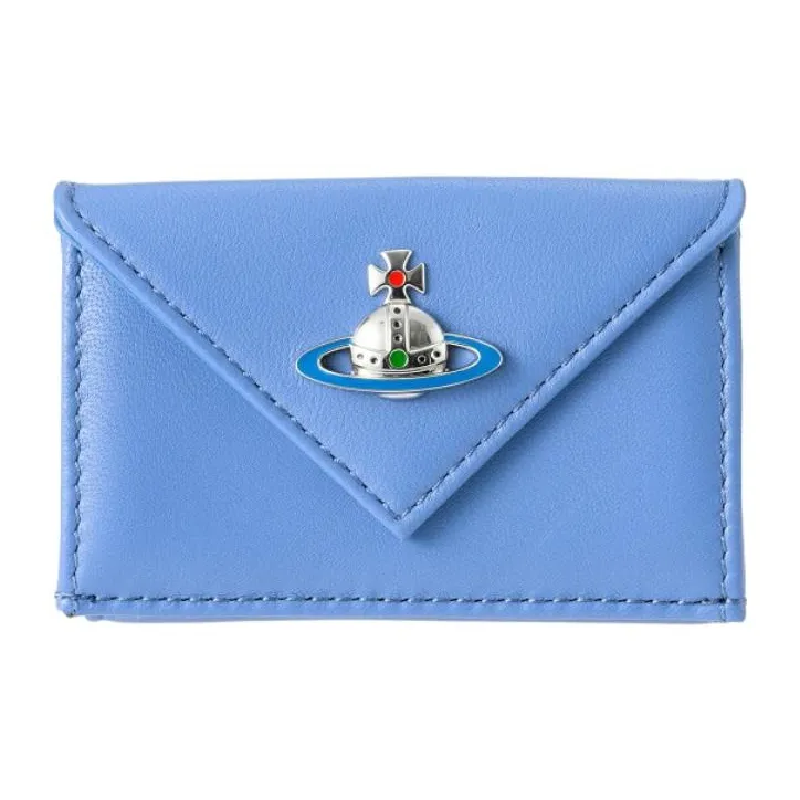 Vivienne Westwood Leather Wallet Women's Blue-0