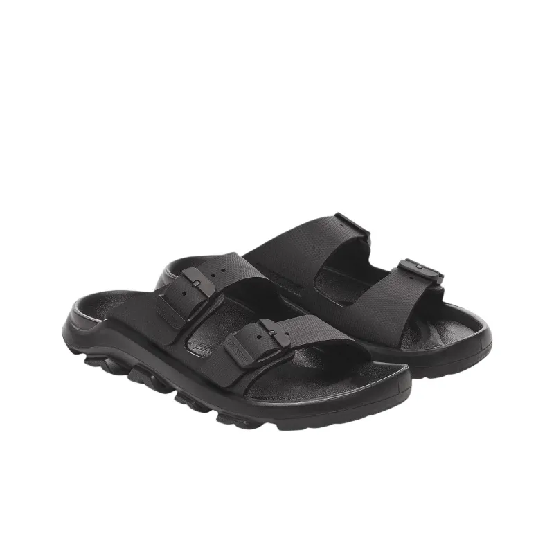 Birkenstock Mogami Terra PU Polyurethane Abrasion Resistant Slide Slippers Unisex Black-2