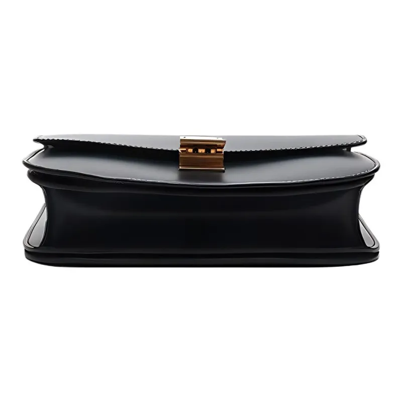 CELINE Classic Bo Cow Leather Cor Block Bag Crossbody Bag Shoulder Bag Medium Size Women's Dark Marine-4