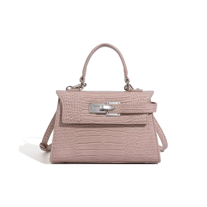 BOBDOG PU Handbag, Crossbody Bag Trumpets Women's Pink/Black/Ecru-4