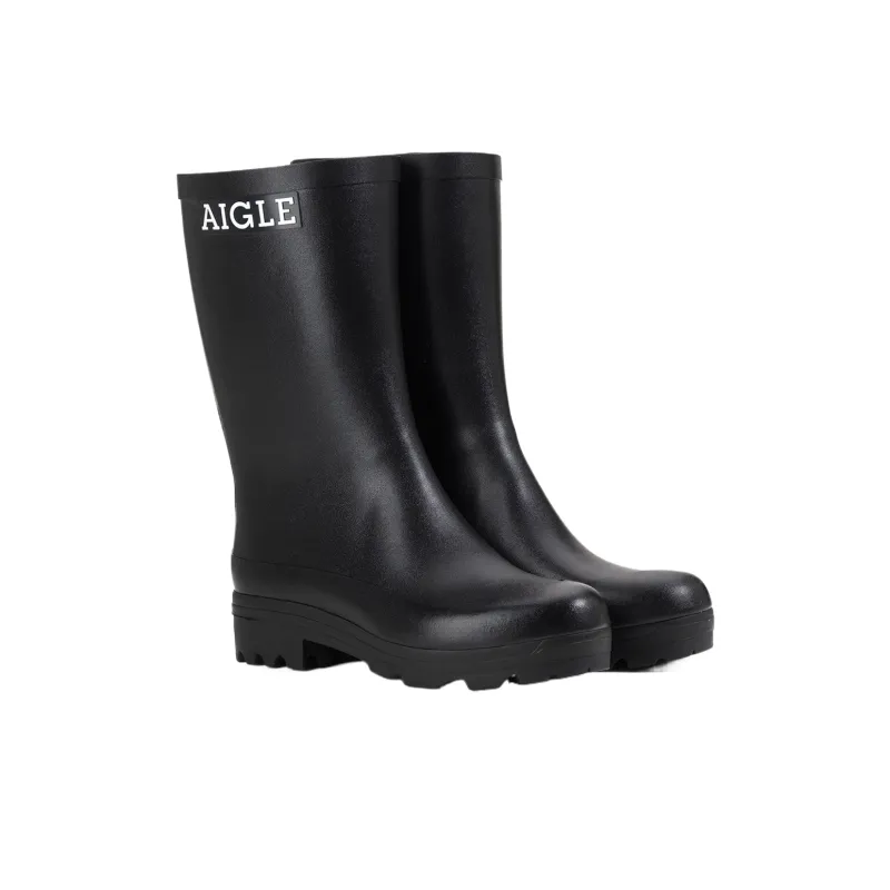 AIGLE Atelier Waterproof Rain Boots Unisex Black-1