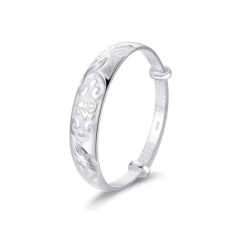 Love 999 Fine Silver Sterling Silver Bracelets Women's-0