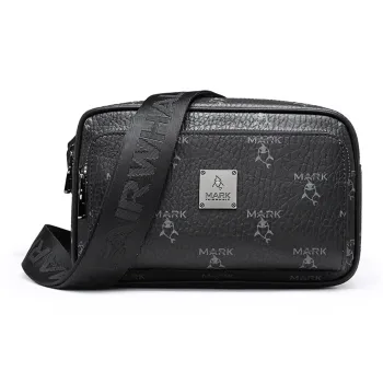 FAIRWHALE PVC Waist Bag Chest Bag Unisex Black
