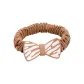 Korean Style Zebra Stripes Hair Tie 1 Pack (Coffee)