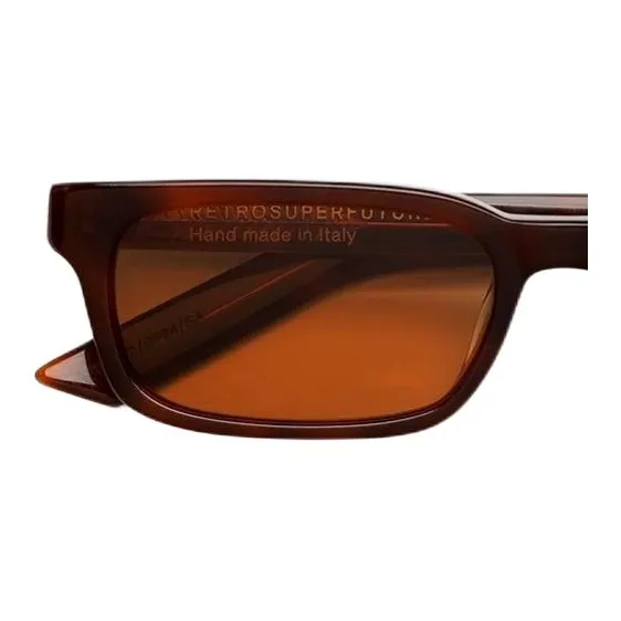 Retrosuperfuture Acetate Square Sunglasses Unisex Red-2