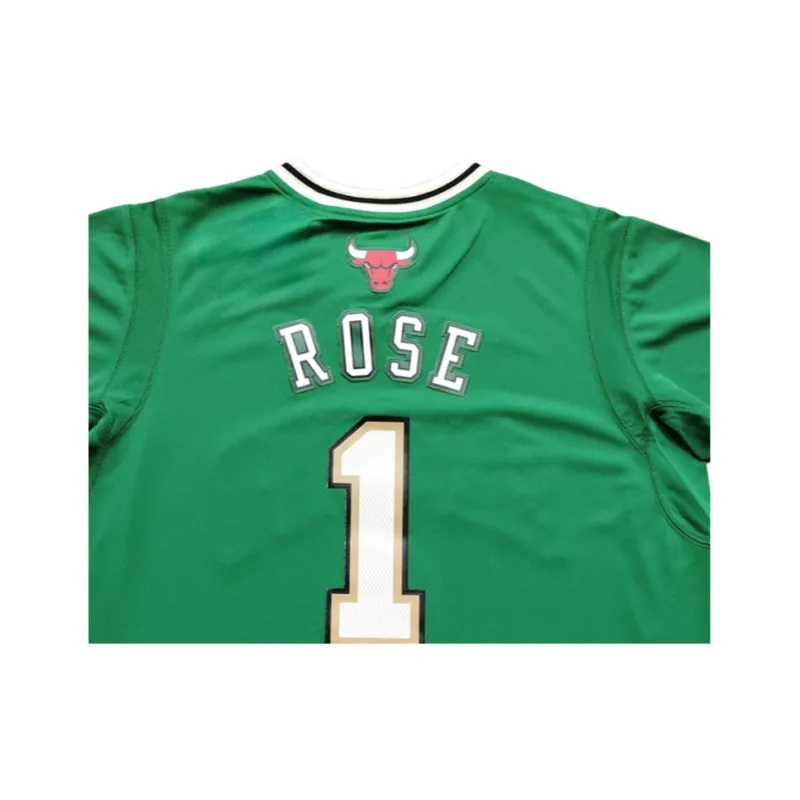 Adidas x NBA SWINGMAN Fan Edition Chicago Bulls Basketball Jersey Unisex Green-3