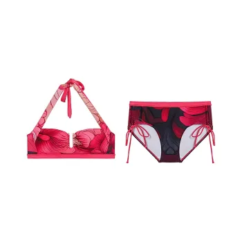 AIMER Bikinis Women's Rose With Print