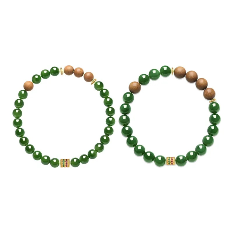 Princess Cui Hetian Jade Bracelets Jasper Unisex-9