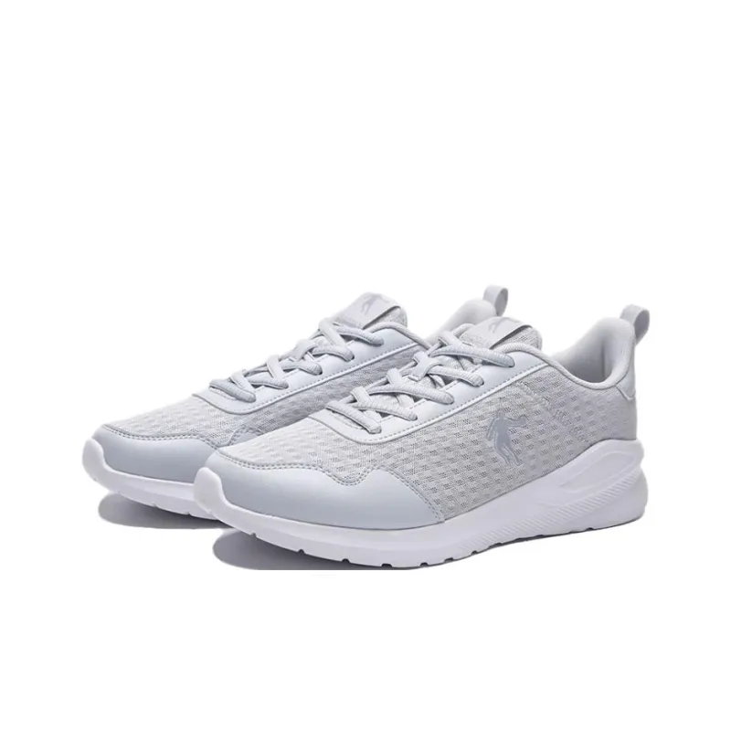 QIAODAN Anti Slip Wear Resistant Low Top Casual Running Shoes Men's Gray Silver-1
