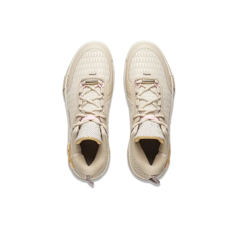 LINING Wode Phantom 6 Basketball Shoes Men Low Top Dusty Khaki/Ecru-3