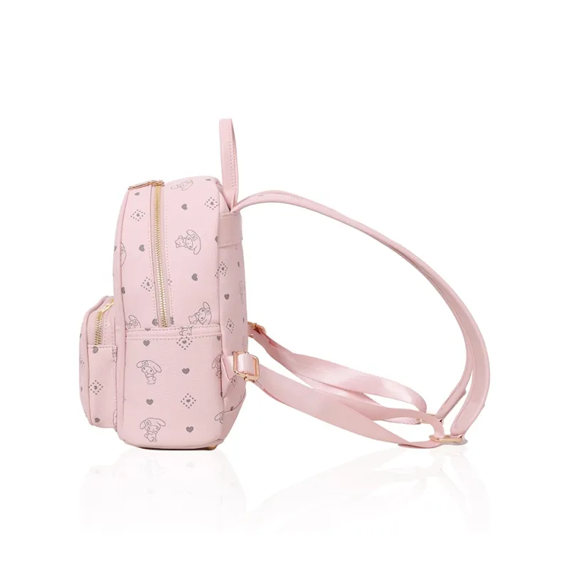 MESUCA Synthetic Leather Backpack Women's Pink-3
