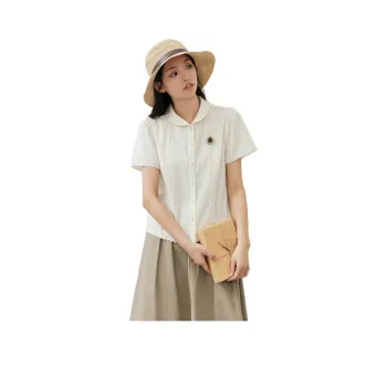 ZIHAN Shirts Women's Beige Gold