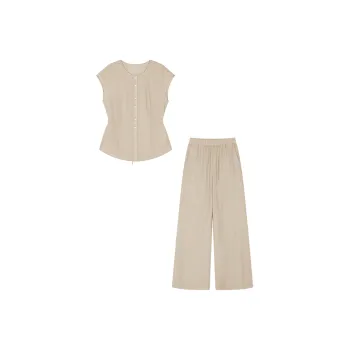 Mo Han Yi Mei Casual Suit Women's Oat