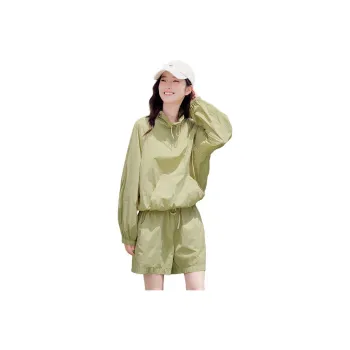 Fragment Two Piece Skirt Sets Women's Pea Green