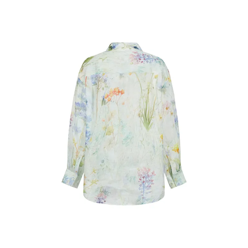 JZ. ANNAKRO Shirts Women's Light Green Pattern-1
