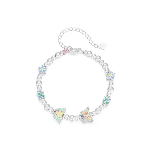 YUOFFICIAL 999 Fine Silver Bracelets Women's