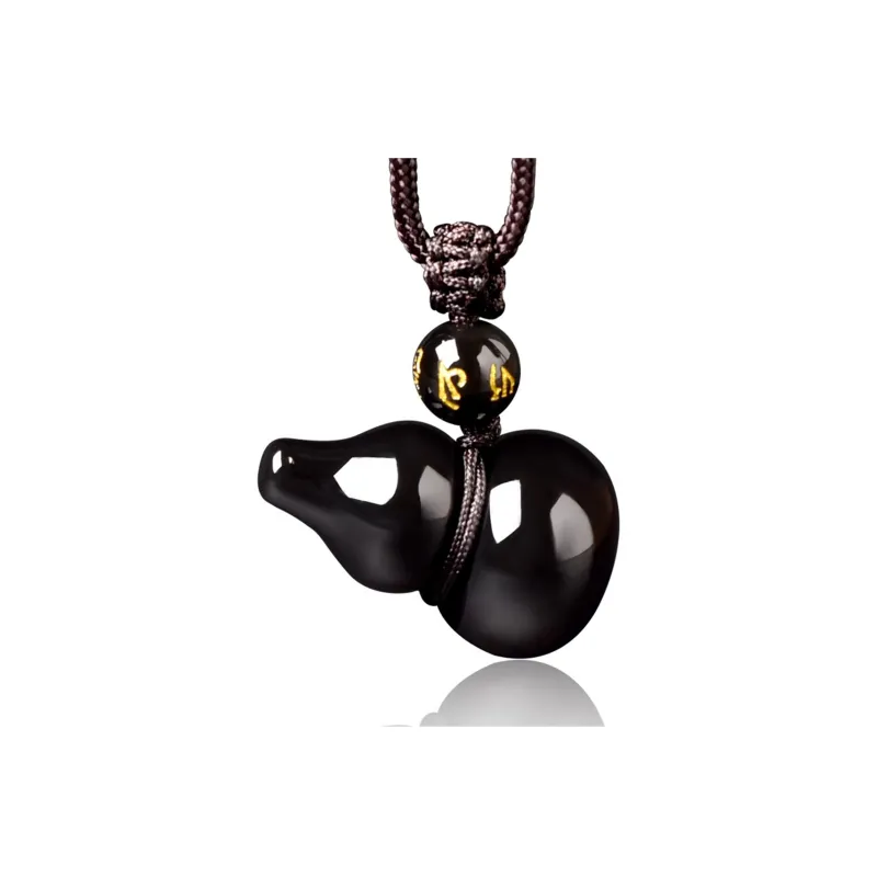 EADDA JEWELRY Natural Obsidian Pendants Unisex-0