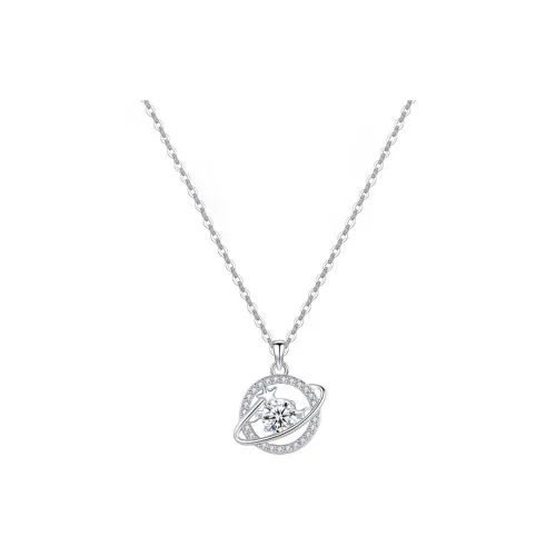 Heart Grass 925 Sterling Silver Necklaces Women's