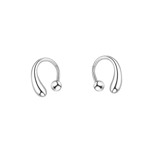 JKEM 925 Sterling Silver Earrings Unisex-0