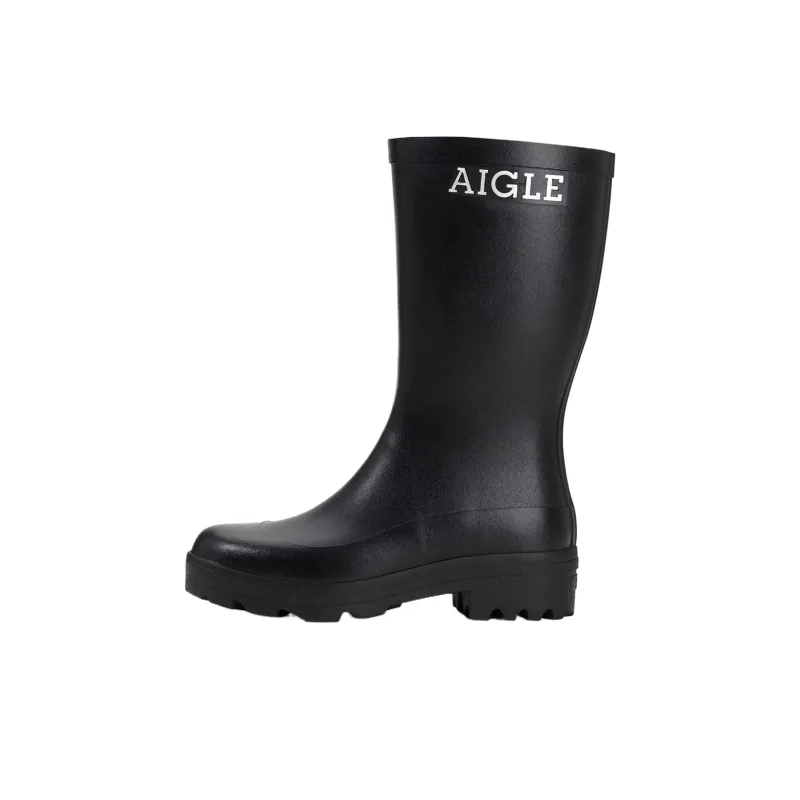 AIGLE Atelier Waterproof Rain Boots Unisex Black-0