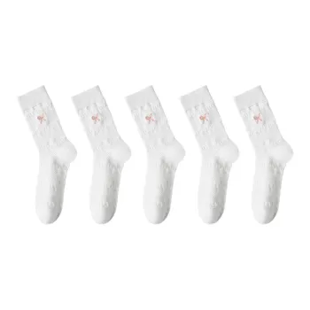MIIOW Mid Calf Socks Women's 5 Pack