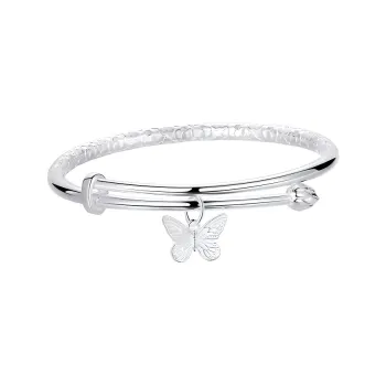 Bear Silversmith 999 Fine Silver Sterling Silver Bangle Women's