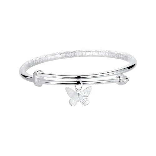 Bear Silversmith 999 Fine Silver Sterling Silver Bangle Women's