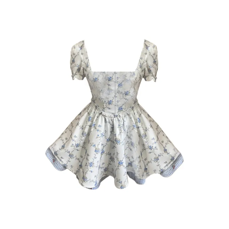 GUOZHEN Short Sleeved Dress Women's-5