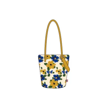 Perfect Styles Diagonal Corn Short Plush Shoulder Bag Women's Yellow