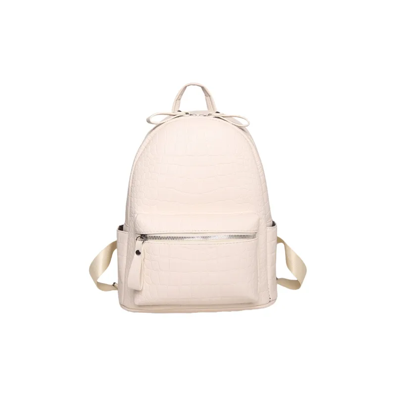 Yalu PU Backpack Women's Black/White-8