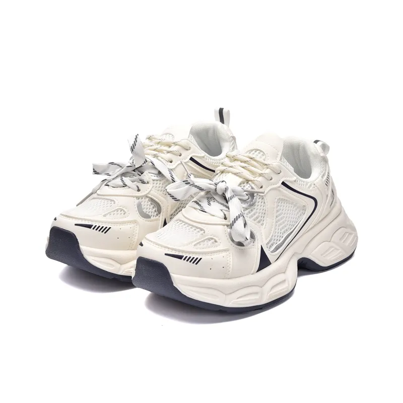 MISTERY Breathable And Lightweight Low Top Chunky Sneakers Women's-7