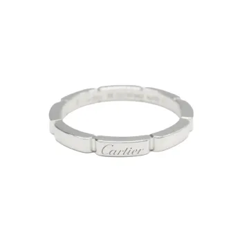 Cartier 2010s 18K White Gold Maillon Panthère Ring