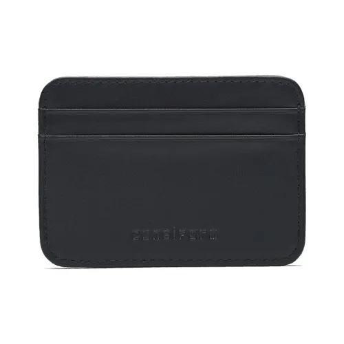 Cuneiform Cow Leather Card Holder Unisex Multicolor