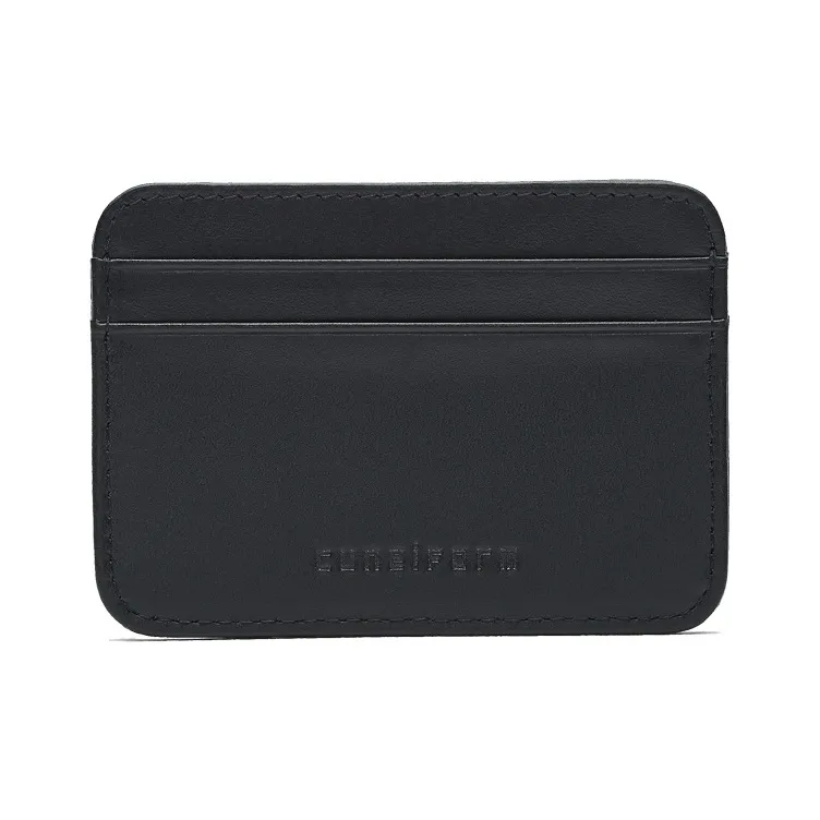Cuneiform Cow Leather Card Holder Unisex Multicolor-0