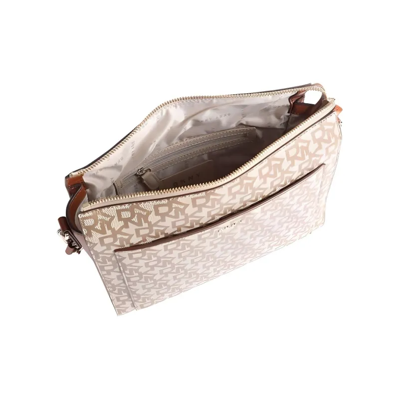 DKNY Leather Crossbody Bag Shoulder Bag Women's Light Brown-2