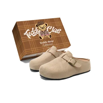 Teddy Bear Collection Abrasion Resistant Slip Resistant Closed Toe Slippers Unisex