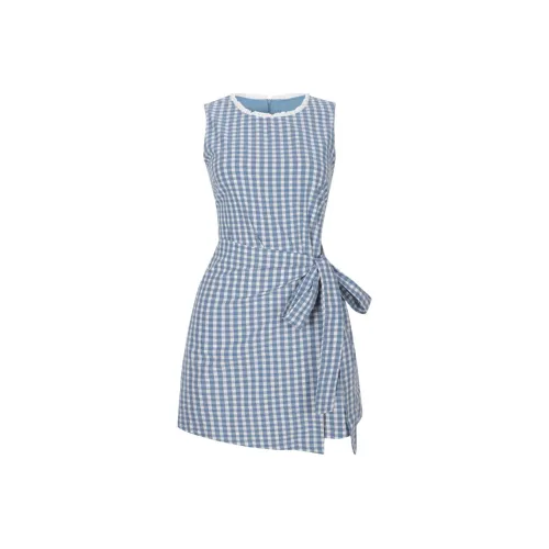 OZVO Sleeveless Dresses Women's Blue