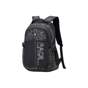 OIWAS Nylon Backpack Unisex Black