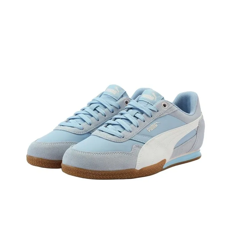 PUMA BELLA DONNA Anti Slip Wear Resistant Low Top Skateboard Shoes Women's Blue White-2