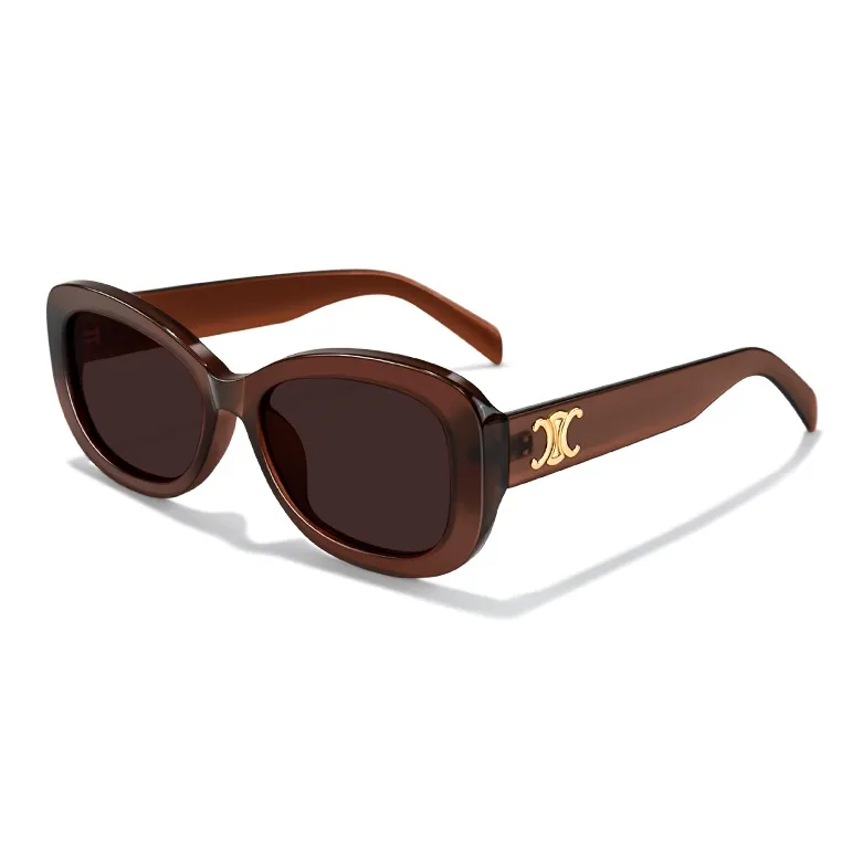MK MINGKU TR/Memory Plastic Oval Sunglasses Unisex-2