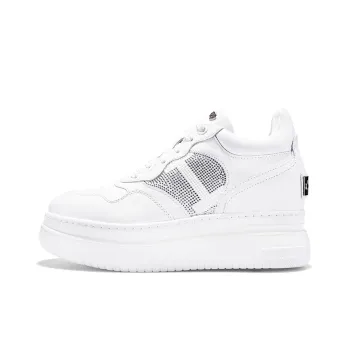 IiJin Low Top Skateboard Shoes Women's White
