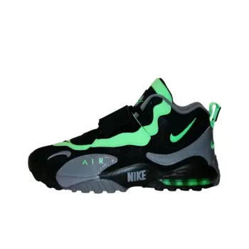 Nike Air Max Speed Turf Anti Slip Wear Resistant High Top Basketball Shoes Men's Black Green