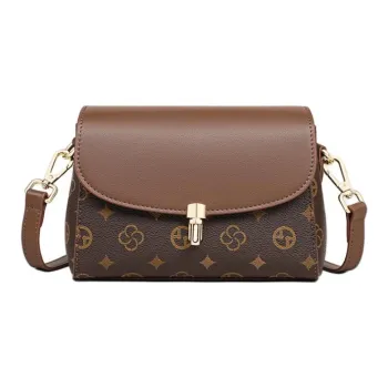 VINEY Synthetic Leather Small Square Bag Shoulder Bag, Crossbody Bag Regular Women's Coffee